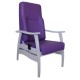 Fauteuil relax dossier inclinable mauve