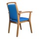Chaise avec accoudoirs Loula bleue