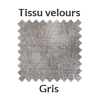Tissu velour gris