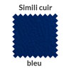 La couleur bleue en simili cuir